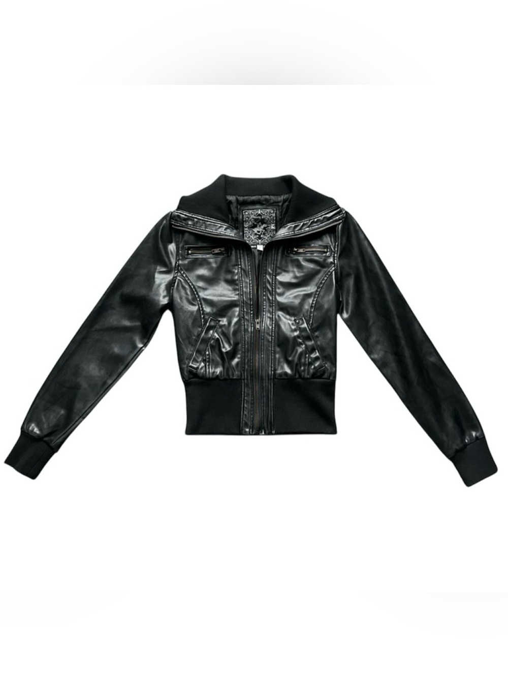Beverly Hills Polo Club Black Pocketed Bomber Jacket Size S